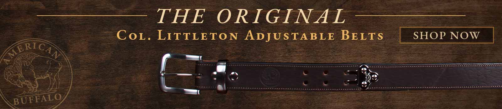 The Original Col. Littleton Adjustable Belt - click here to shop now