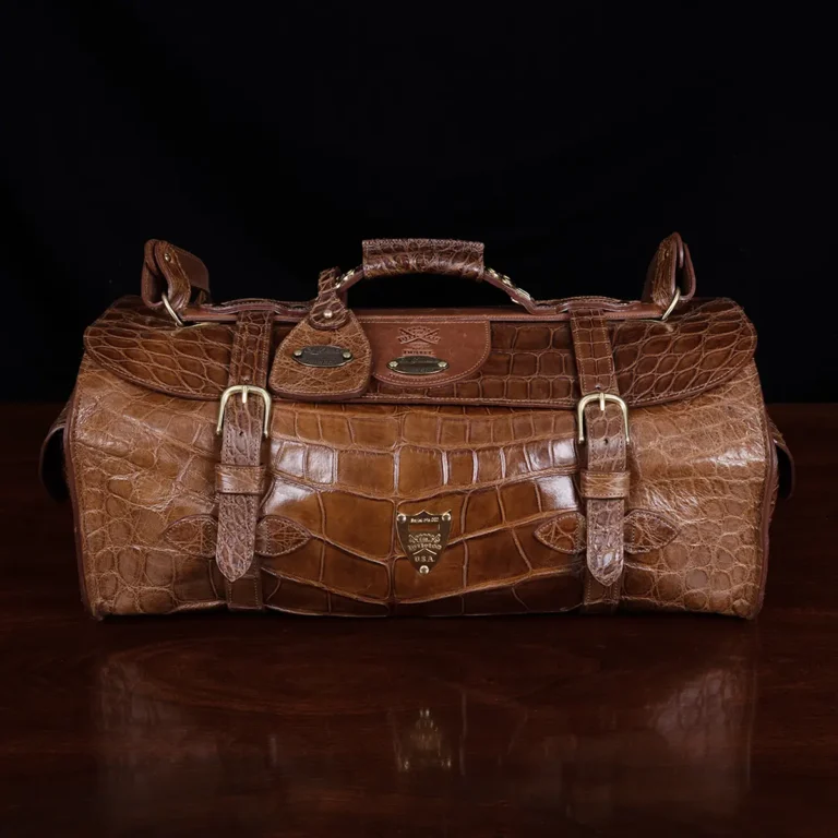 Front view of No. 2 Duffel Bag in American Alligator