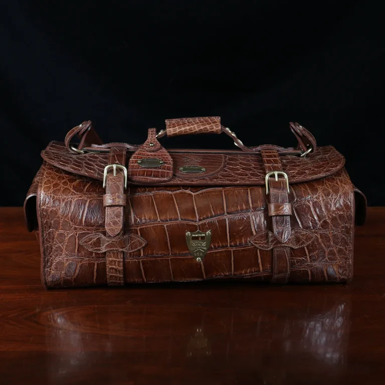 Front view of No. 2 Duffel Bag in American Alligator