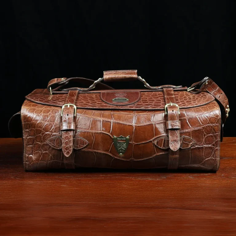Front view of No. 2 Duffel Bag in American Alligator