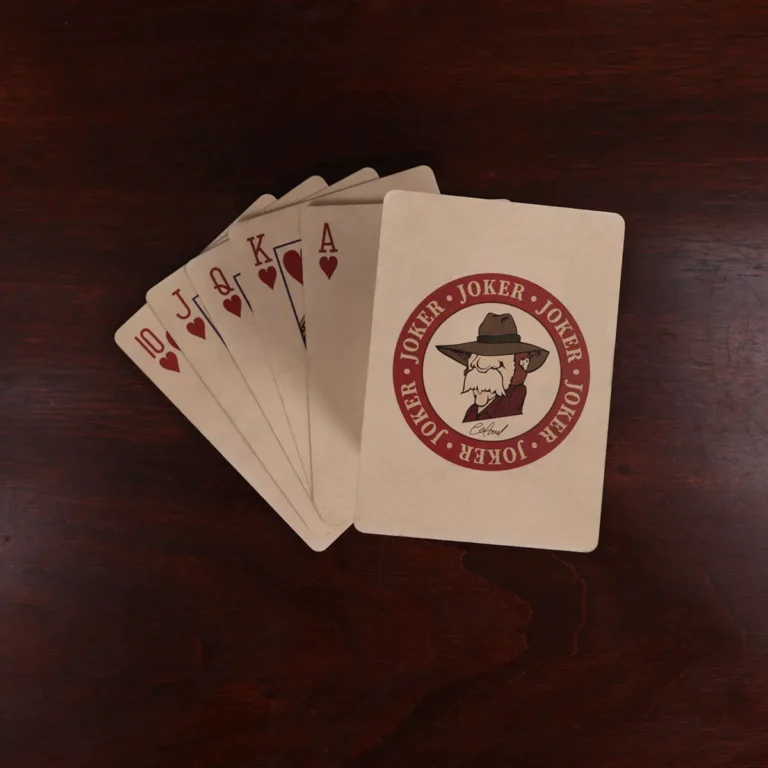front side of colonel custom playing cards