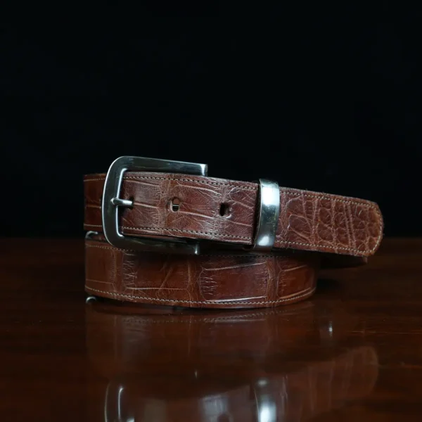 No. 4 Large Belt – One-of-a-kind – American Alligator