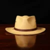 No. 2 Lynnville Panama Hat in the color Khaki showing the front
