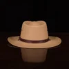 No. 2 Lynnville Panama Hat in the color Khaki showing the back