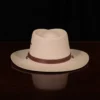 No. 2 Lynnville Panama Hat in the color natural showing the back