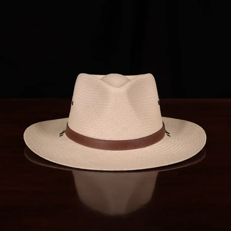 No. 2 Lynnville Panama Hat in the color natural showing the front