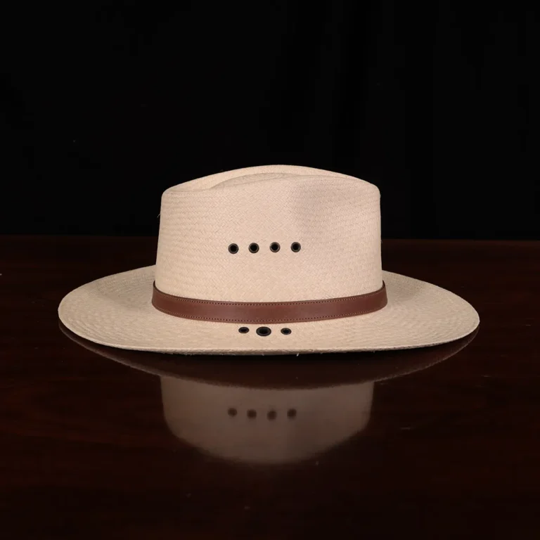 No. 2 Lynnville Panama Hat in the color natural showing the side