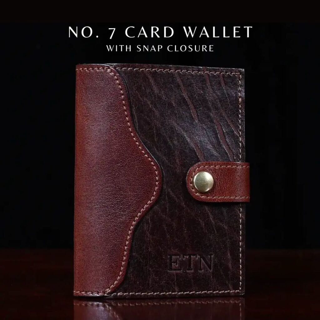 No. 7 Card Wallet with Snap Closure