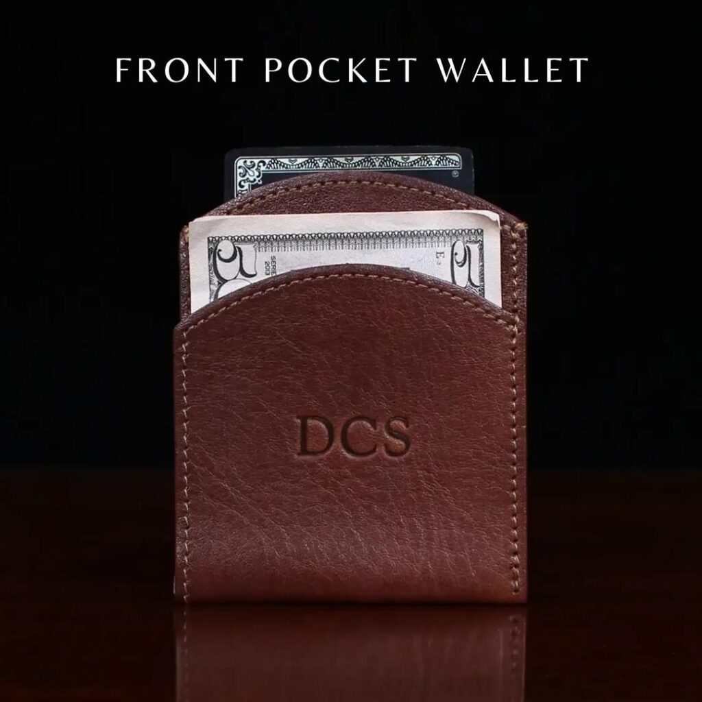 Front Pocket Wallet with money and credit card