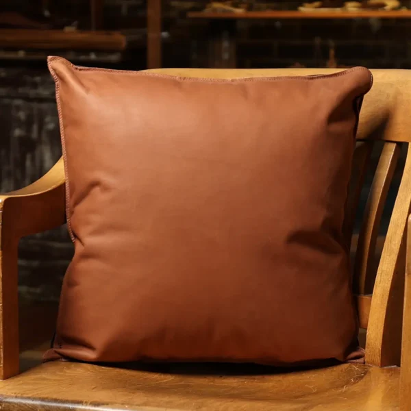 Leather Pillow – American Alligator/American Buffalo