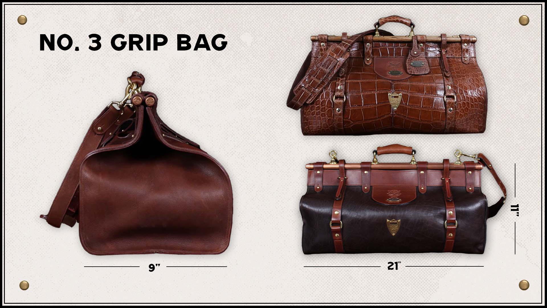 No. 3 Grip Bag Variations