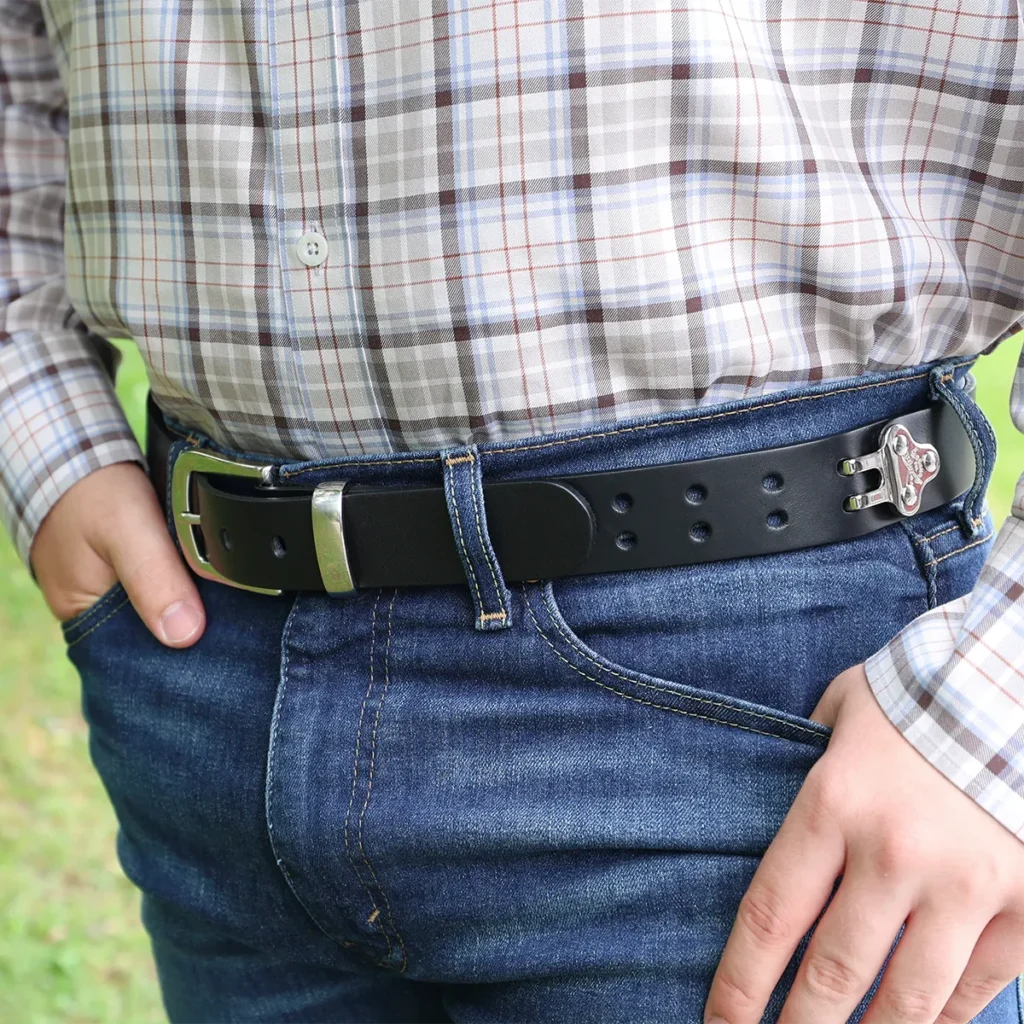No. 4 Leather Belt - Black Italian Bridle Leather | Col. Littleton