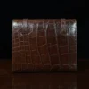 No. 33 Notebook in Vintage Brown American Alligator - ID 002 - back view