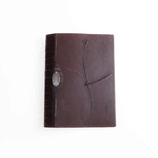 Rugged – No. 30 Leather Composition Journal with Alligator Trim – Private Stock