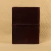 leather portfolio with unique leather pattern