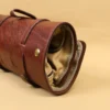 No. 2 Shave Dopp Kit with No. 8 Khaki Cotton Canvas Lining - side view - Colonels private stock