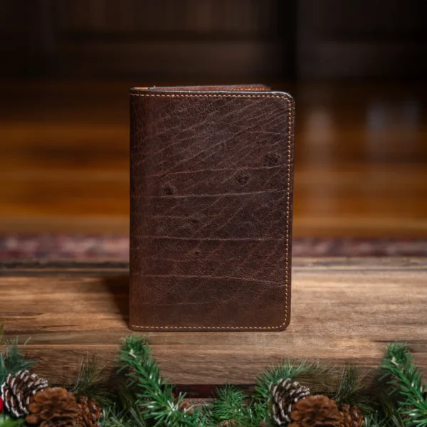 No. 27 Passport Wallet – Tobacco Buffalo