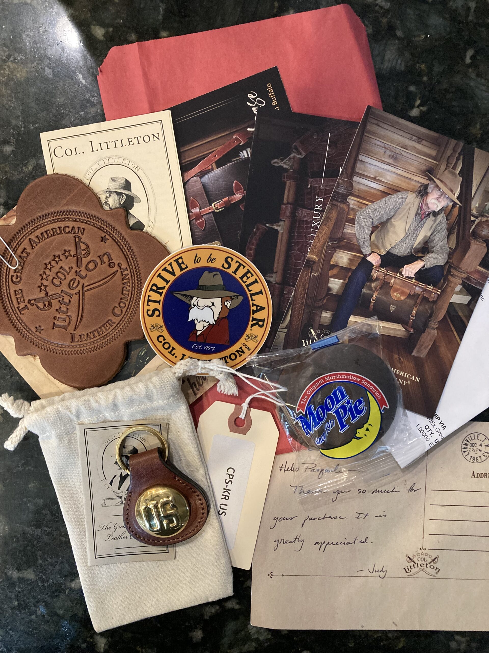 customer picture of his order with stickers and product