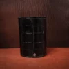 Colonel Can Caddy in black American Alligator - Single - ID 002 - front view with can