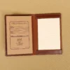 leather pocket journal with unique leather pattern