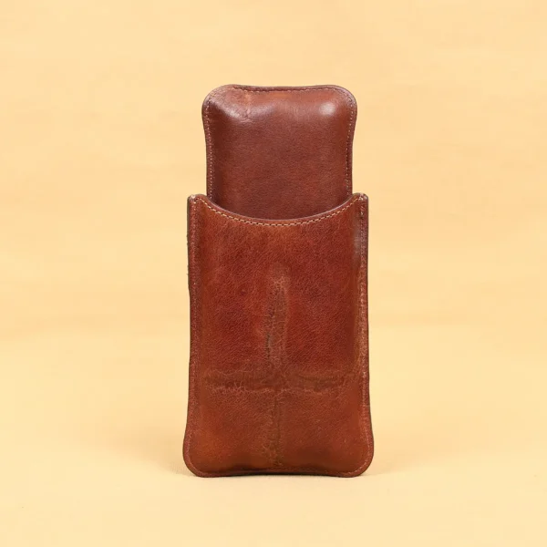 Branded Leather Cigar Case – American Steerhide & American Alligator – 002