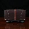 the no. 3 leather travel trunk - bottom view