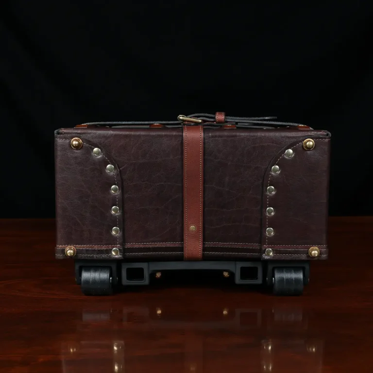 the no. 3 leather travel trunk - bottom view