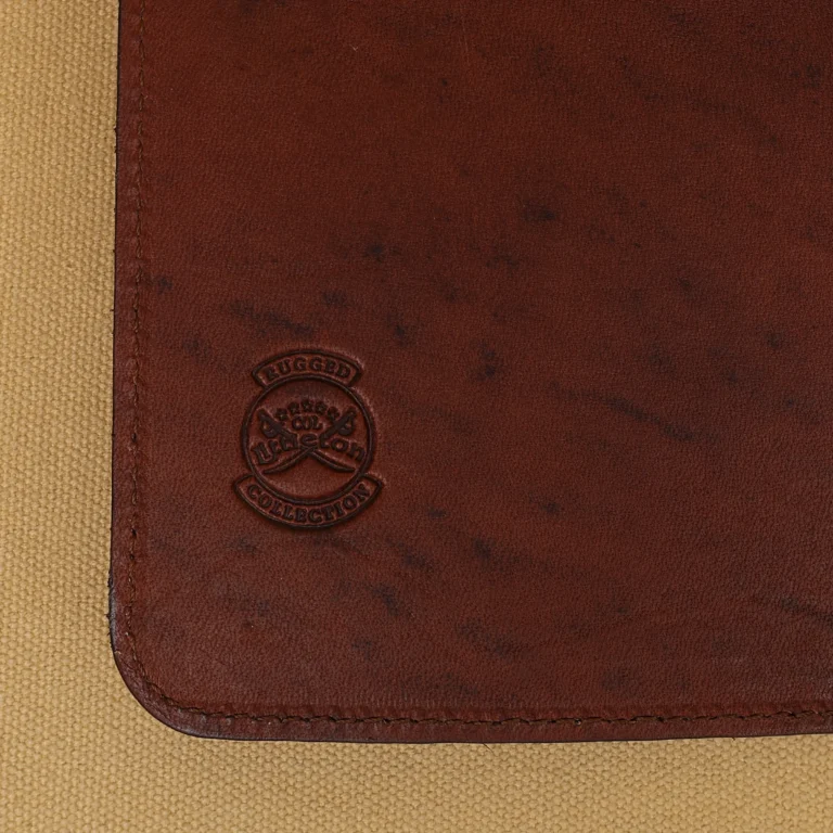 stamp view of colonel littletons private stock journal with a rugged leather