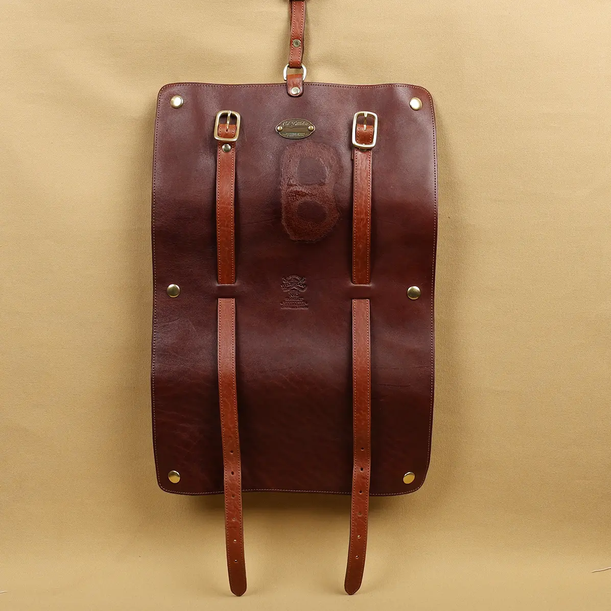 View larger image of colonel's private stock leather shave kit with a brand