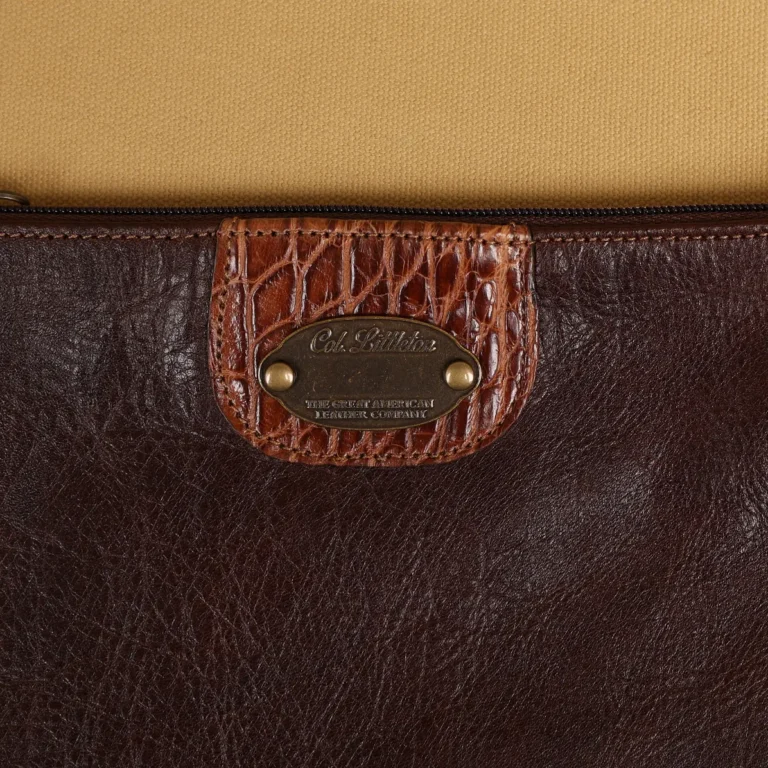 colonel littletons private stock zip it bag with american alligator