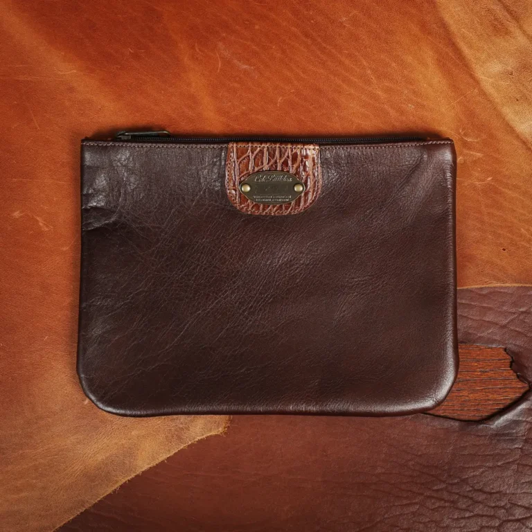 colonel littletons private stock zip it bag with american alligator