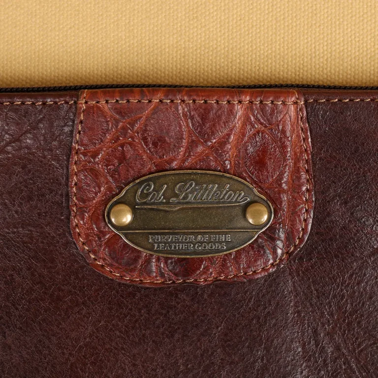 colonel littletons private stock zip it bag with american alligator