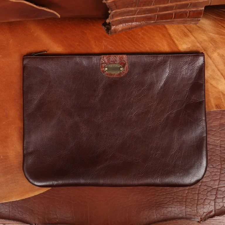 colonel littletons private stock zip it bag with american alligator