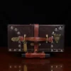 the no. 3 leather travel trunk - top view