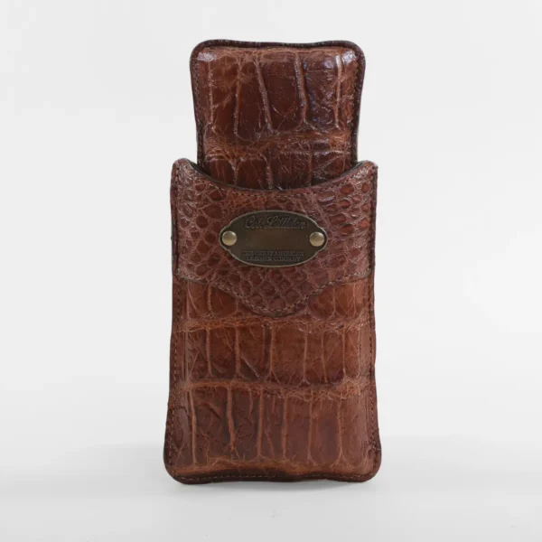 Leather Cigar Case – American Alligator