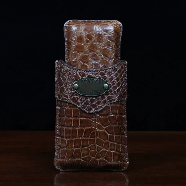 Leather Cigar Case – American Alligator