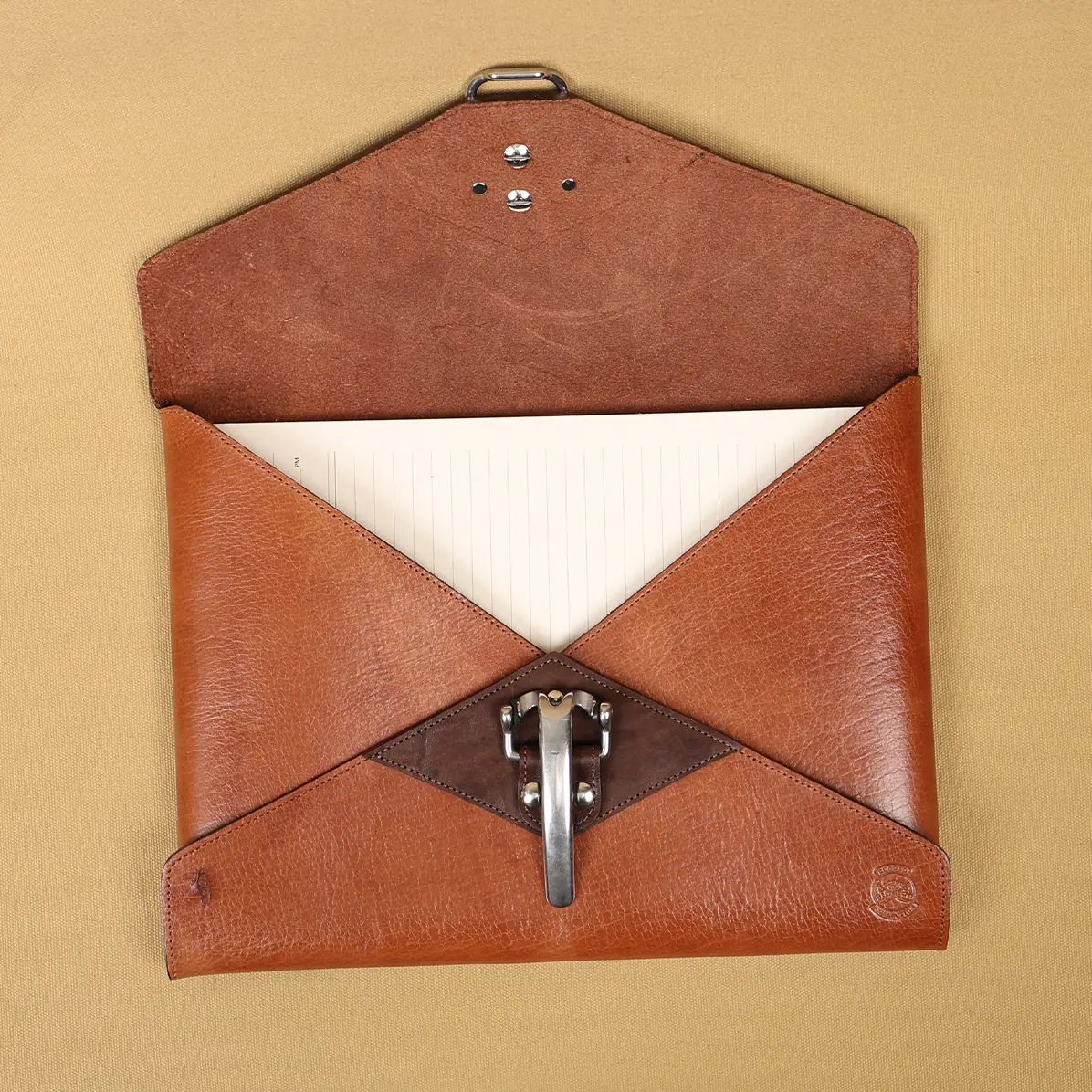 View larger image of emissary envelope in American Steerhide and American Buffalo showing the front