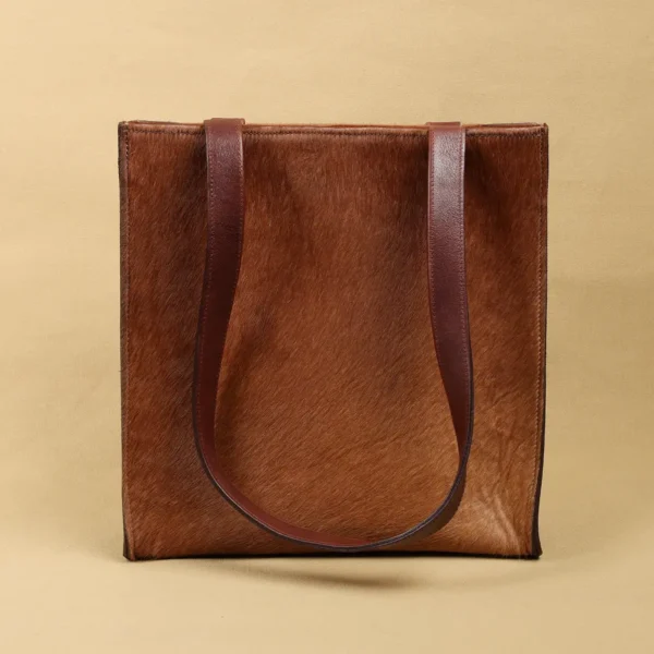 Rugged Hair-on-Hide No. 9B Leather Tote – Private Stock