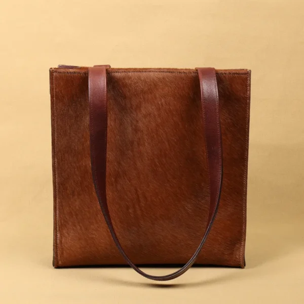 Rugged Hair-on-Hide No. 9B Leather Tote – Private Stock