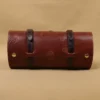 colonel's private stock shave kit with alligator trim showing the back side