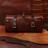 colonel's private stock shave kit with alligator trim showing the front side