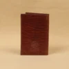 leather pocket journal with unique leather pattern