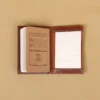 leather pocket journal with unique leather pattern