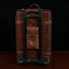 Back view of the American Alligator travel trunk