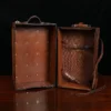 inside view of the American Alligator travel trunk
