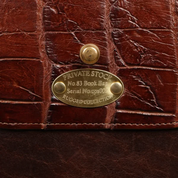 Rugged – No. 83 Leather Messenger Book Bag – Private Stock