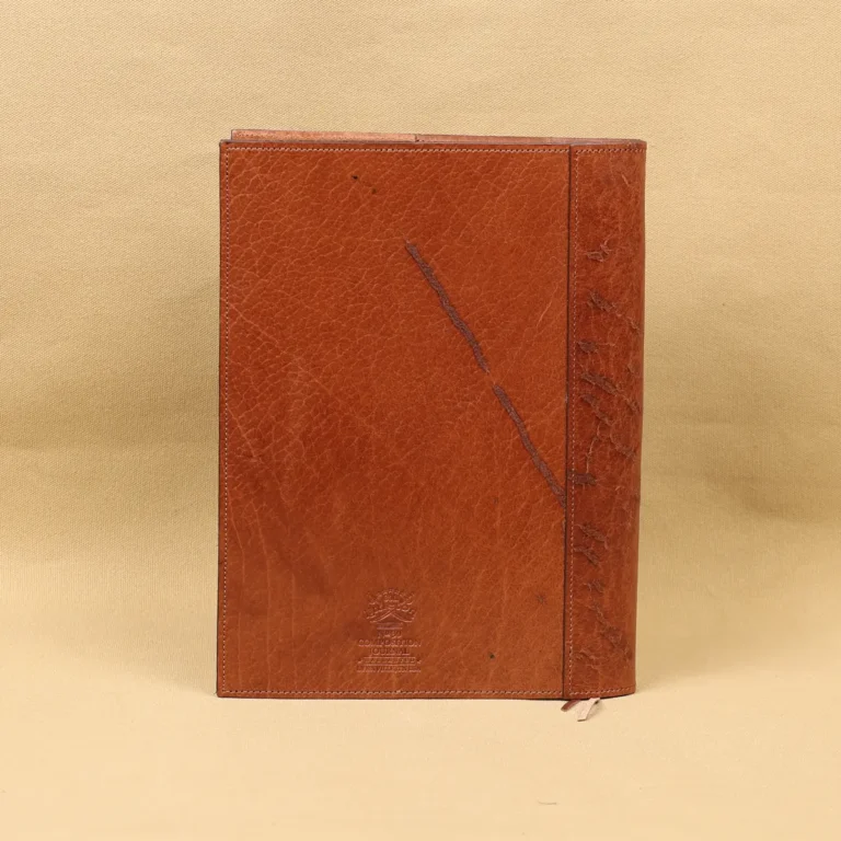 colonels private stock journal in american steerhide - back view
