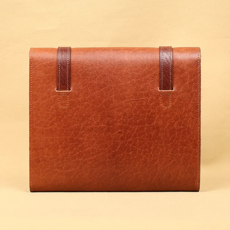 rugged leather no 33 notebook in colonels private stock collection - back view
