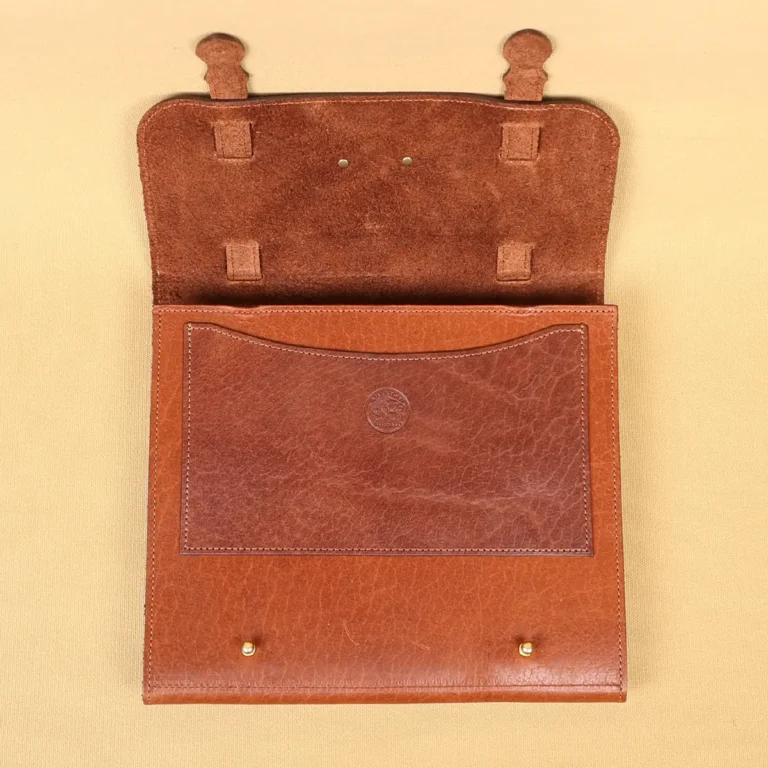 rugged leather no 33 notebook in colonels private stock collection - view of pocket