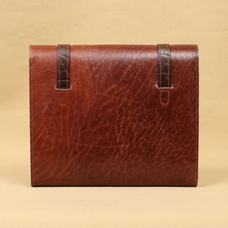 rugged leather no 33 notebook in colonels private stock collection - back view